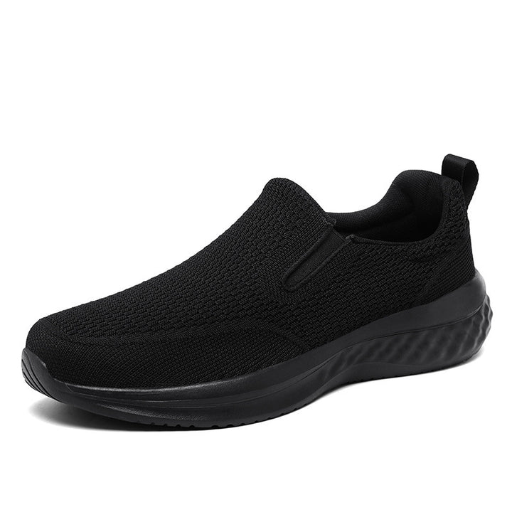 Unisex nan nahtløs slip-on sneakers med viskoelastisk indlægssål, fleksibel dæmpningssåle og åndbart strikoverdel Skovae