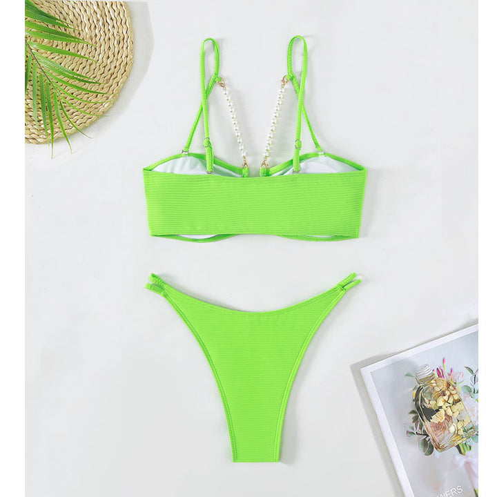 Dame raffinerede bikinier med perle accenter Skovae