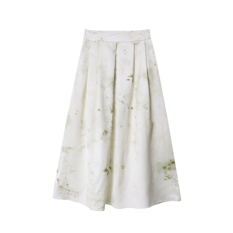 Damer Elegant Maxi Skirt med Blomster Mønster Stilla