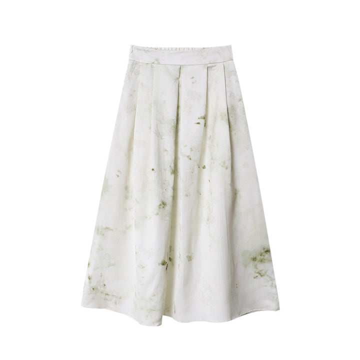 Damer Elegant Maxi Skirt med Blomster Mønster Stilla