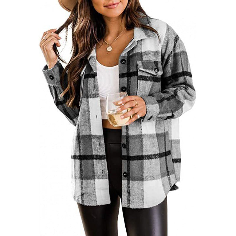 Dame flannel skjorte Stilla