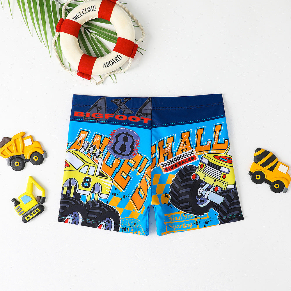 Drengernes bad shorts med maritimt motiv Skovae
