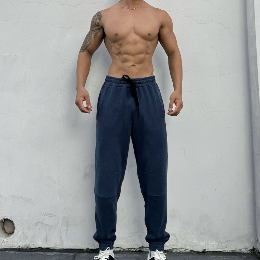 Herrer Sporty Sweatpants med elastisk talje og side lommer Stilla