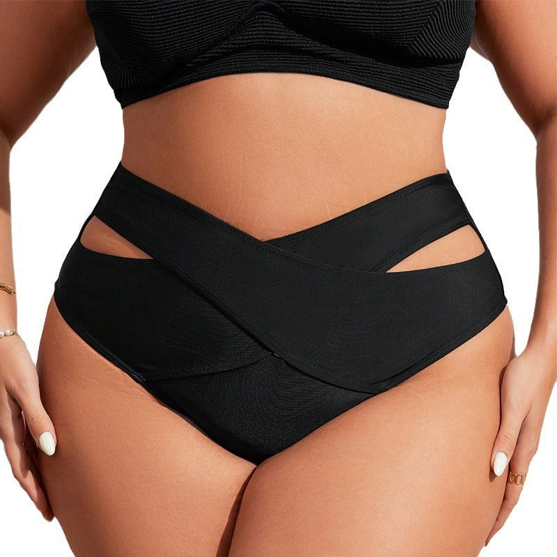 Dame højtaljede bikini-bukser med raffineret snit og sidelæns cut-outs Skovae