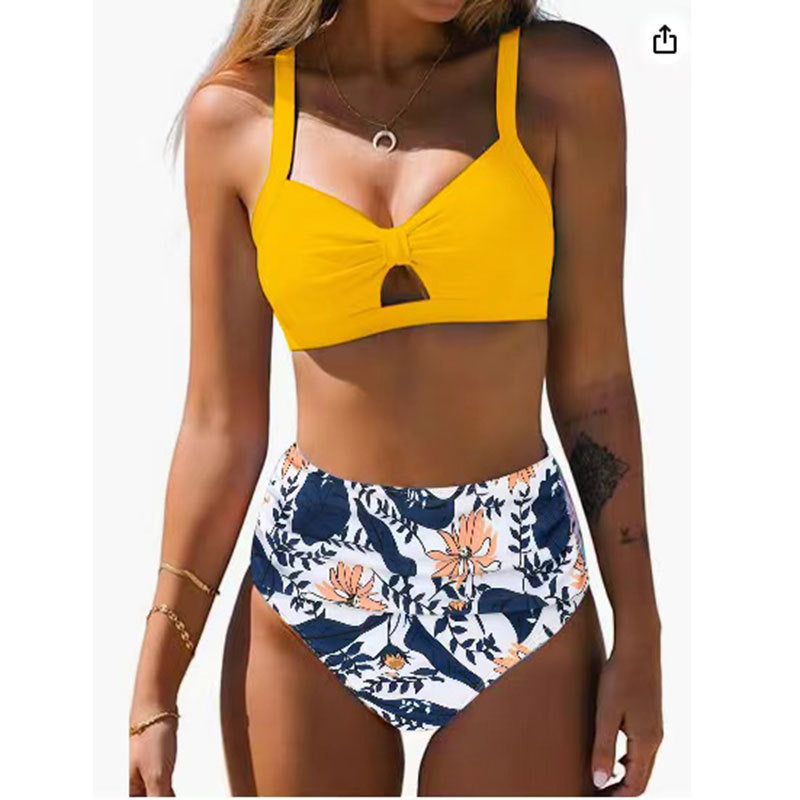 Dame Bikini-sæt med høj talje og dekorativ cut-out Stilla
