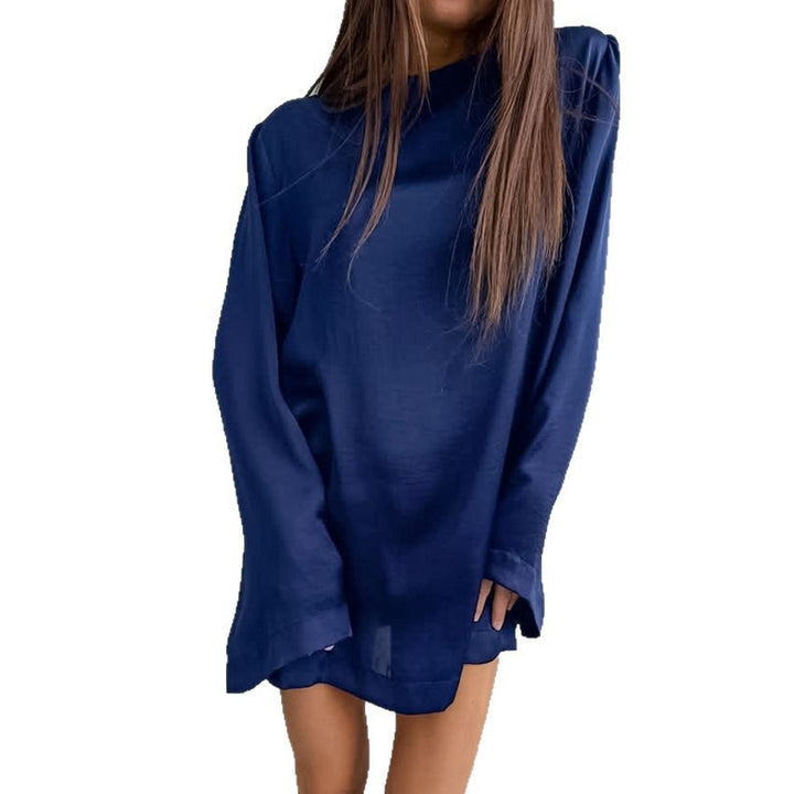 Dame mode oversized skjorte med lange ærmer og lige skæring Stilla