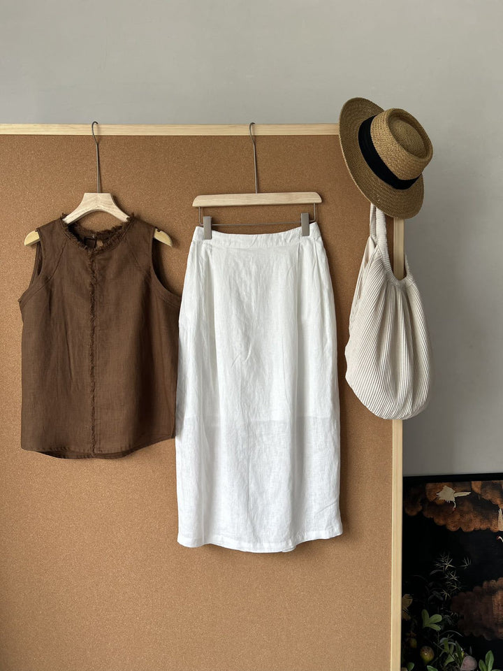 Femme Linned Wrap Skirt Stilla