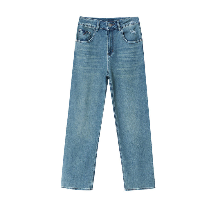 Kvinders Højtaljede Jeans i Vintage Stil Stilla