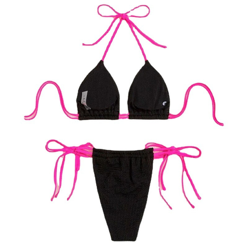 Dame Triangle-bikini med justerbare snørredetaljer Skovae
