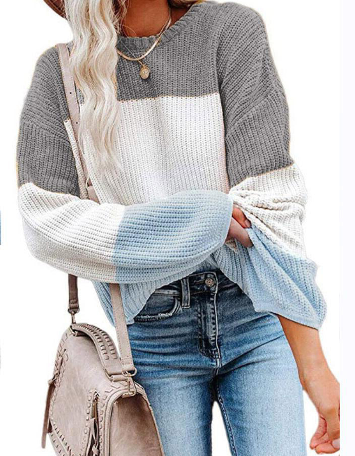 Dame afslappet strikbluse Stilla