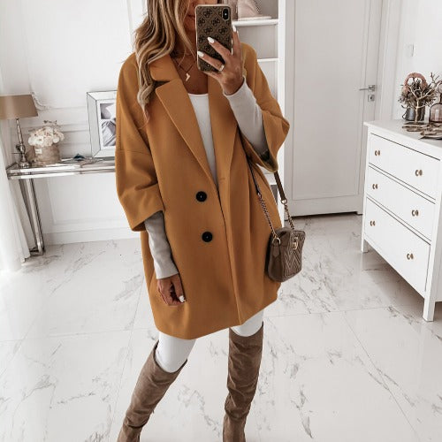 Damer elegant oversized frakke Stilla
