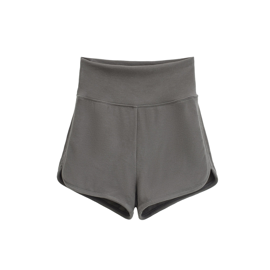 Dame Sporty High-Waist Shorts lavet af åndbart materiale med elastisk talje Stilla