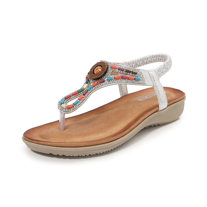Damer Elegante Strop Sandaler med farverige udsmykninger Stilla
