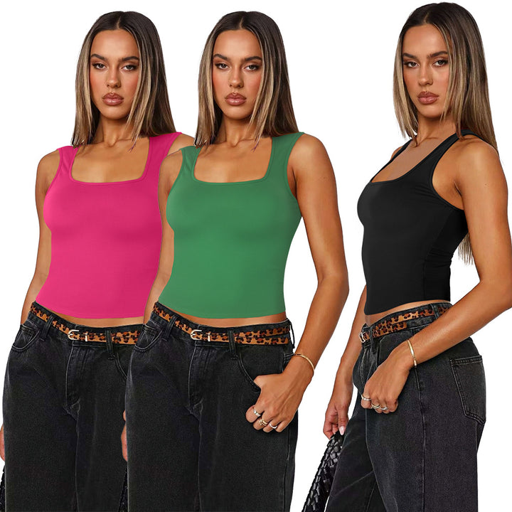 Dame Sporty Crop-Top med Komfort-bånd Stilla