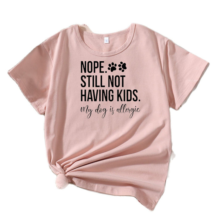 Kvinder Humoristisk Kæledyrelsker Grafik T-Shirt Stilla