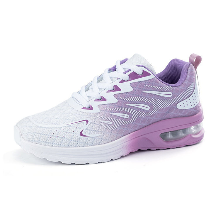 Dame nan præstationsorienteret fitness sneakers med synlig luftdæmpning og sømløst strikket overmateriale Skovae