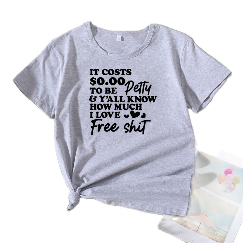 Dame Fritid Sjov Slogan T-Shirt Stilla