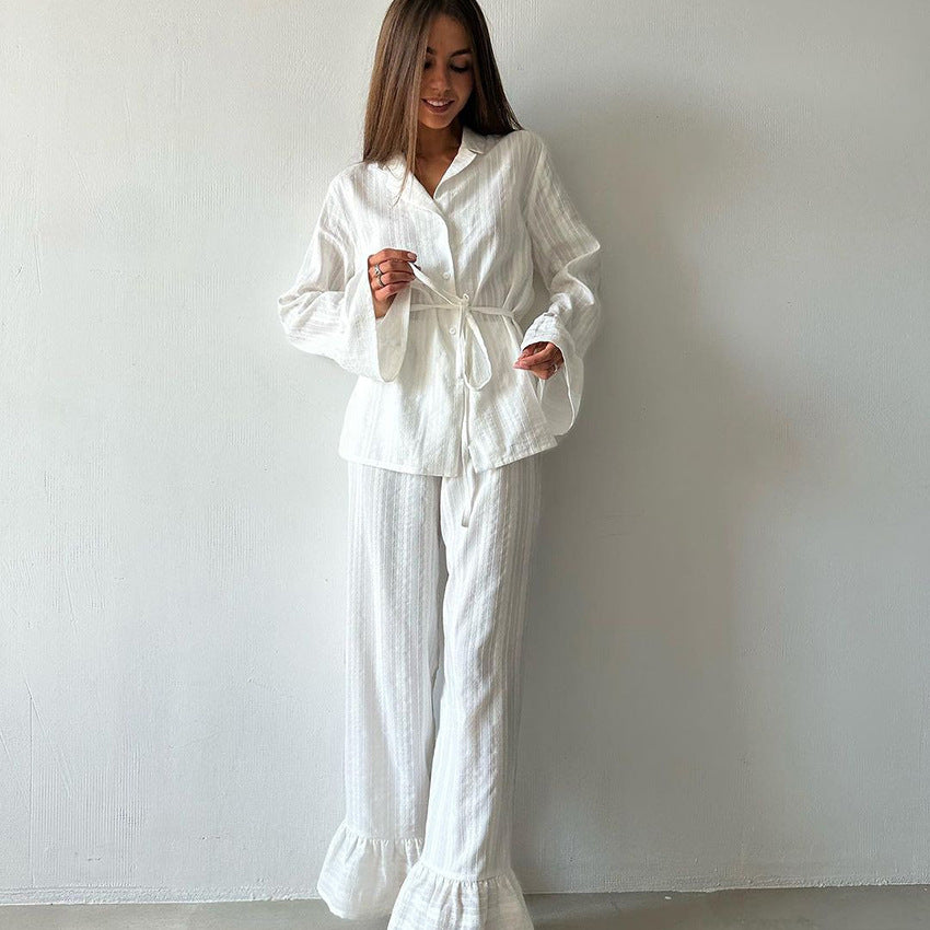 Dame mode lounge-sæt med oversized top og komfortable bukser Stilla