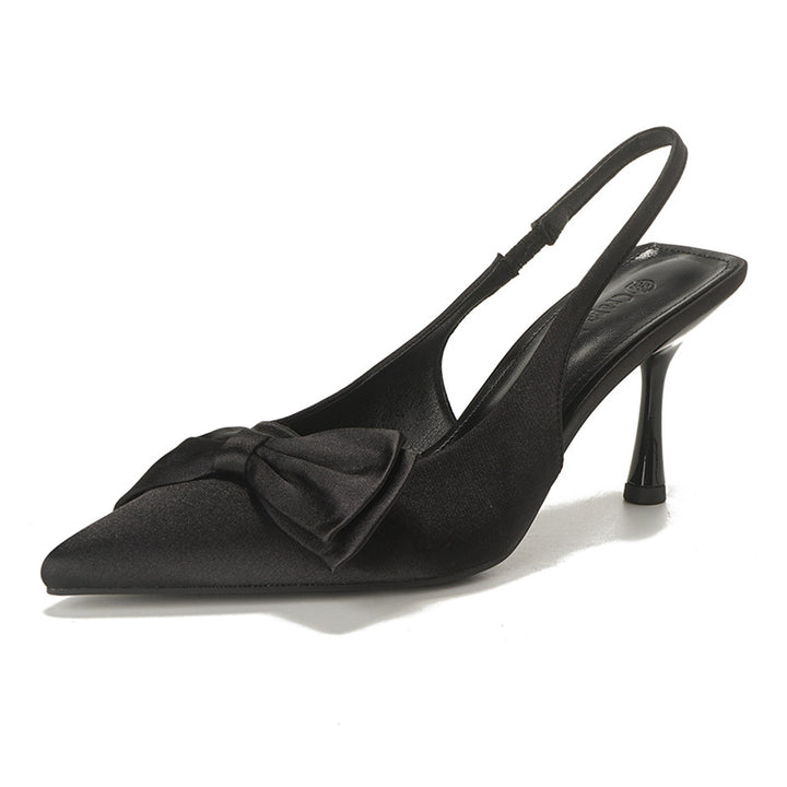 Dame Sling-Pumps med elegant sløjfedetail og stiletto hæl Stilla