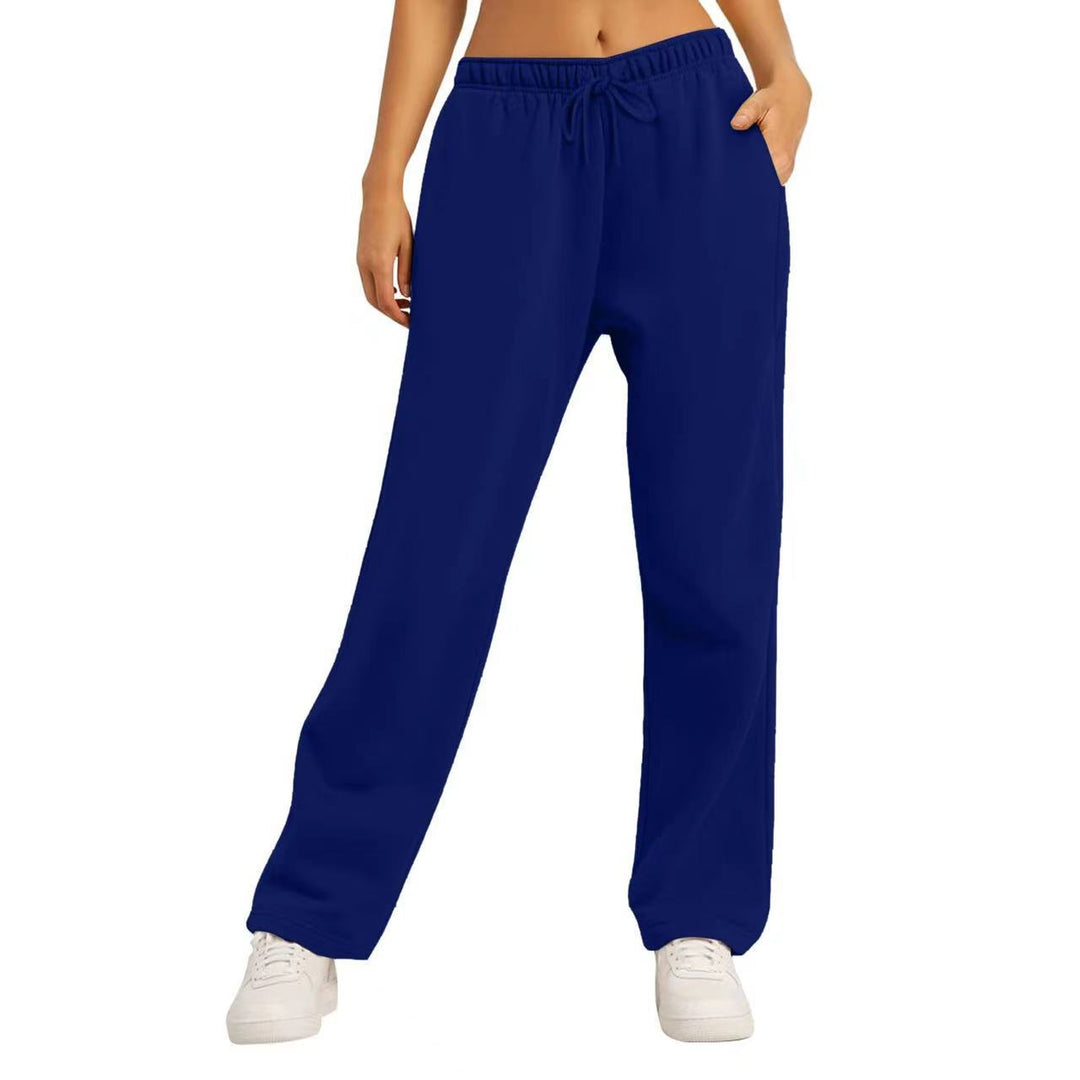 Dame Komfortable Casual Joggingbukser med Side lommer Skovae