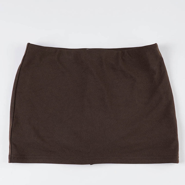 Damen eleganter Minirock aus hochwertigem Jersey-Material mit elastischem Bund Skovae