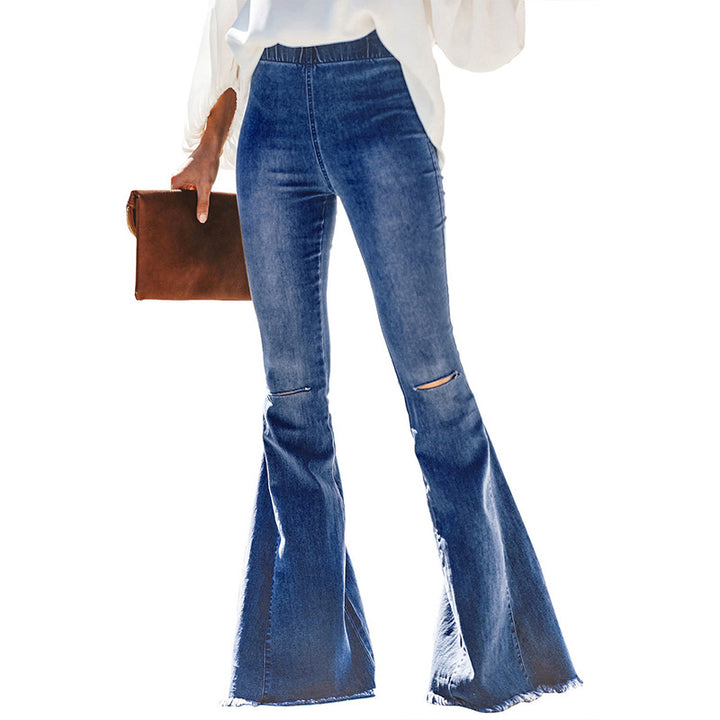 Dame Højtaljede Bootcut Jeans Stilla