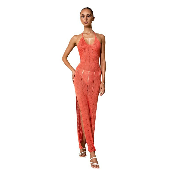 Dame Strandkjole med elegant Cut-Out-struktur Stilla