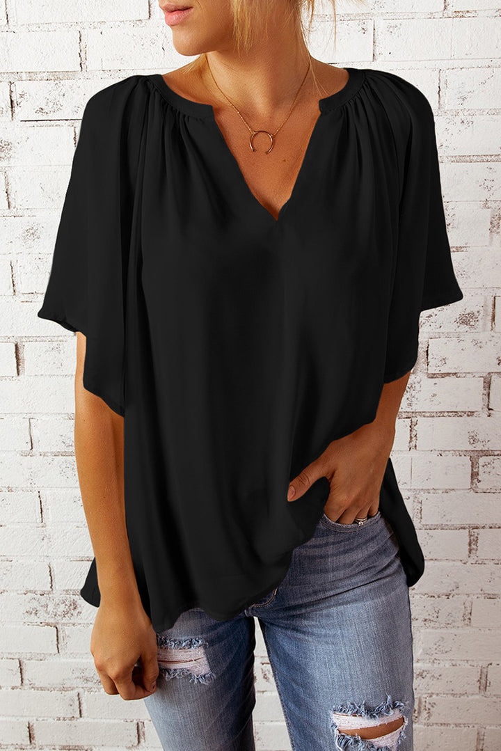 Dame elegant chiffon bluse Stilla