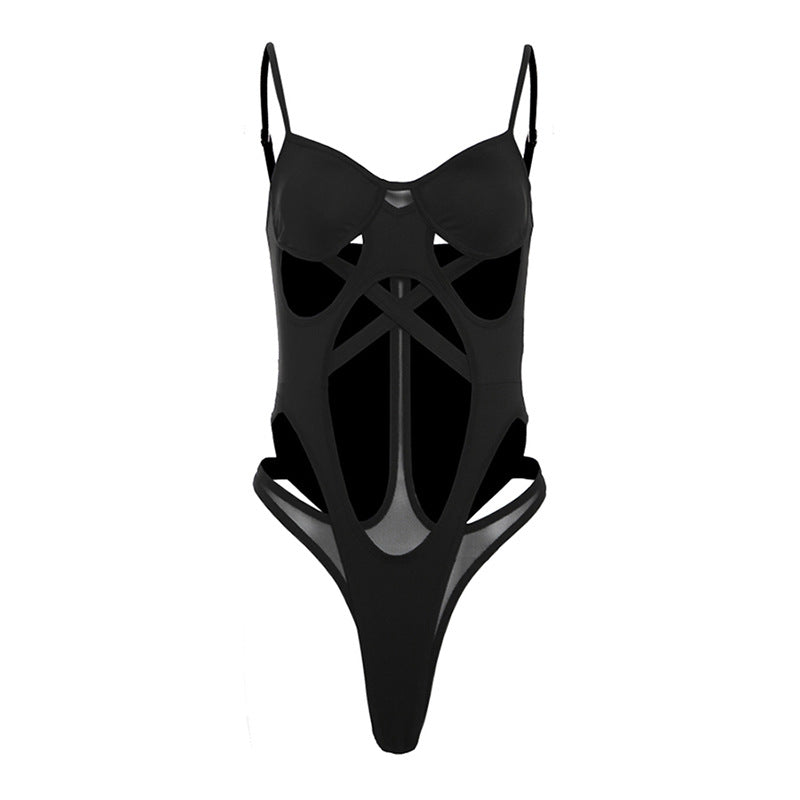 Dame badedragt med raffineret cut-out-design og elegant ryg Stilla