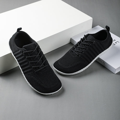 Unisex nan åndbar strik-sneaker med hukommelsesskumsindlæg og fleksibel gummi-sål Skovae