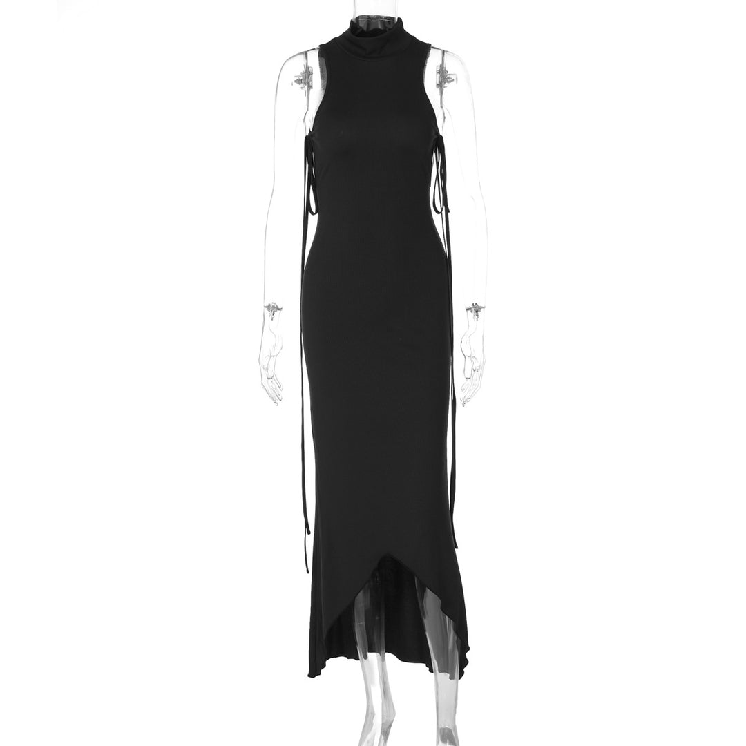 Dame Midi Kjole med elegante afslutninger Stilla