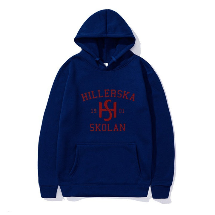 Kvinders hætte sweatshirt med klassisk skolemotiv og hyggelig indvendig for.