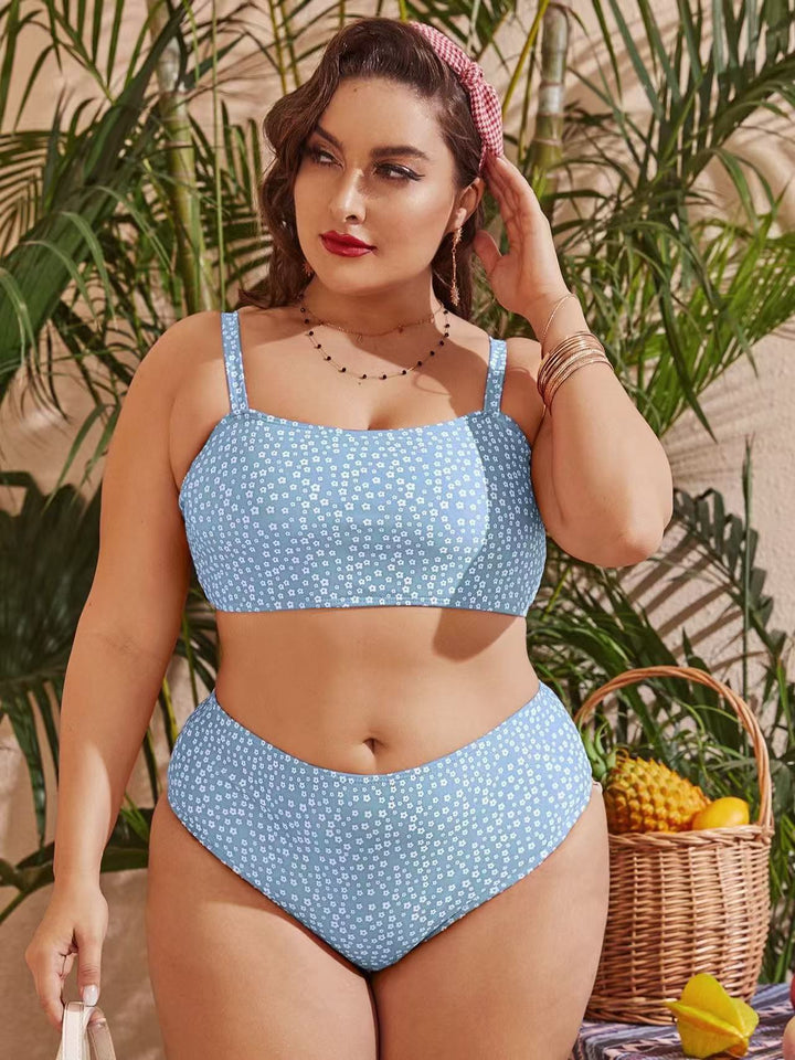 Dame Højskåret bikini med legende prikdesign Skovae