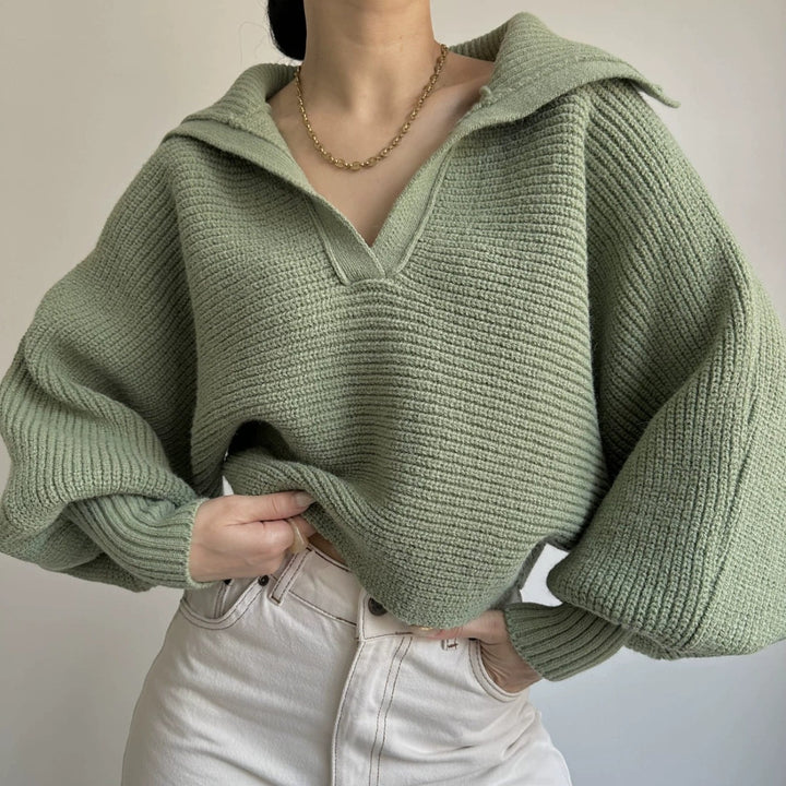 Damer hyggelig strikket sweater i en afslappet oversized pasform Stilla