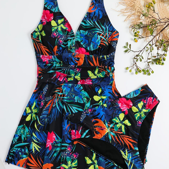 Dame sv swimsuit med elegant indpakningsdesign Skovae