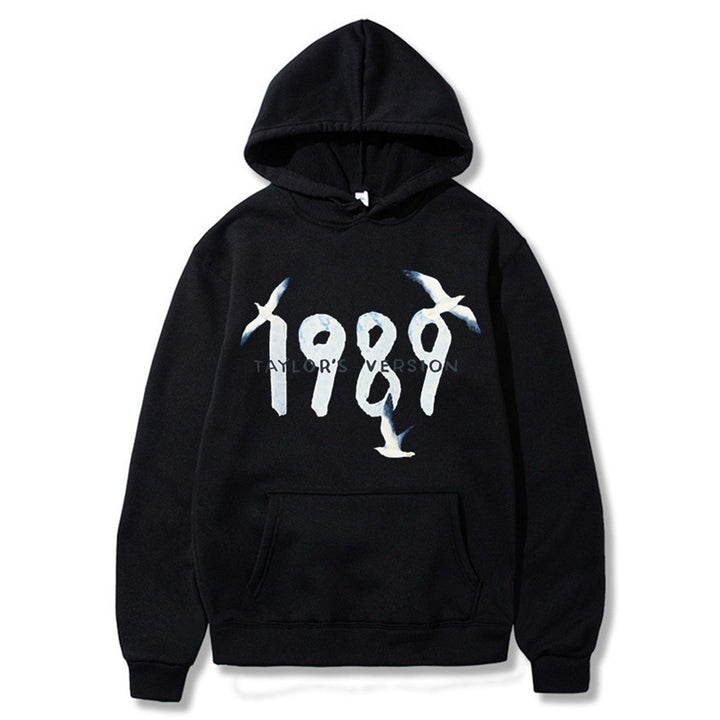 Kvinders hætte sweatshirt med kreativt fugledesign og høj kvalitet bomuld Skovae