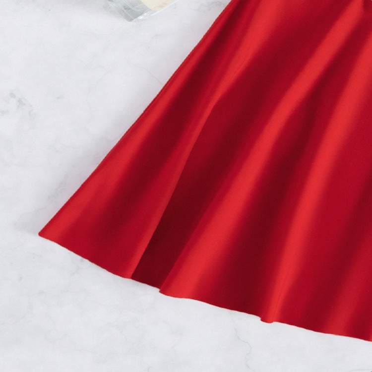Dame sommerlig badedragt med svungne skirt Skovae