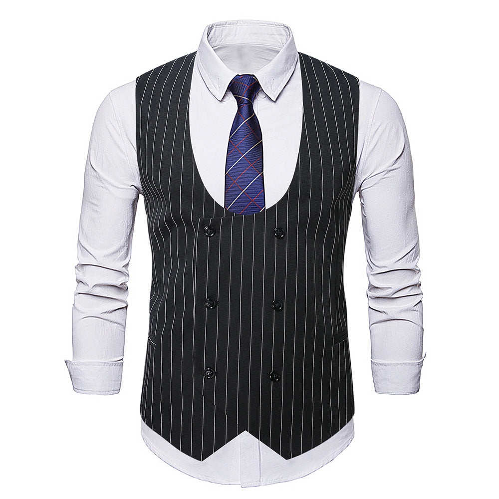 Herrer Elegant Stribet Vest Stilla