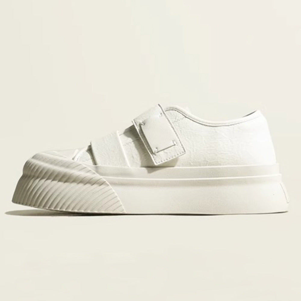 Dame Sneakers i sporty design med forhøjet sålprofil og praktisk velcro Stilla