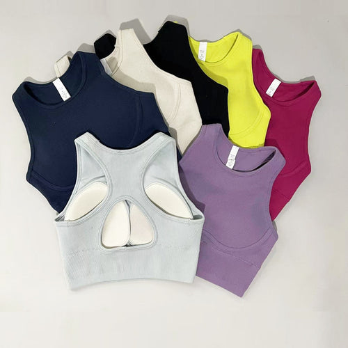 Dame Sports Bustier med åndbart ribstof og støttende design Stilla