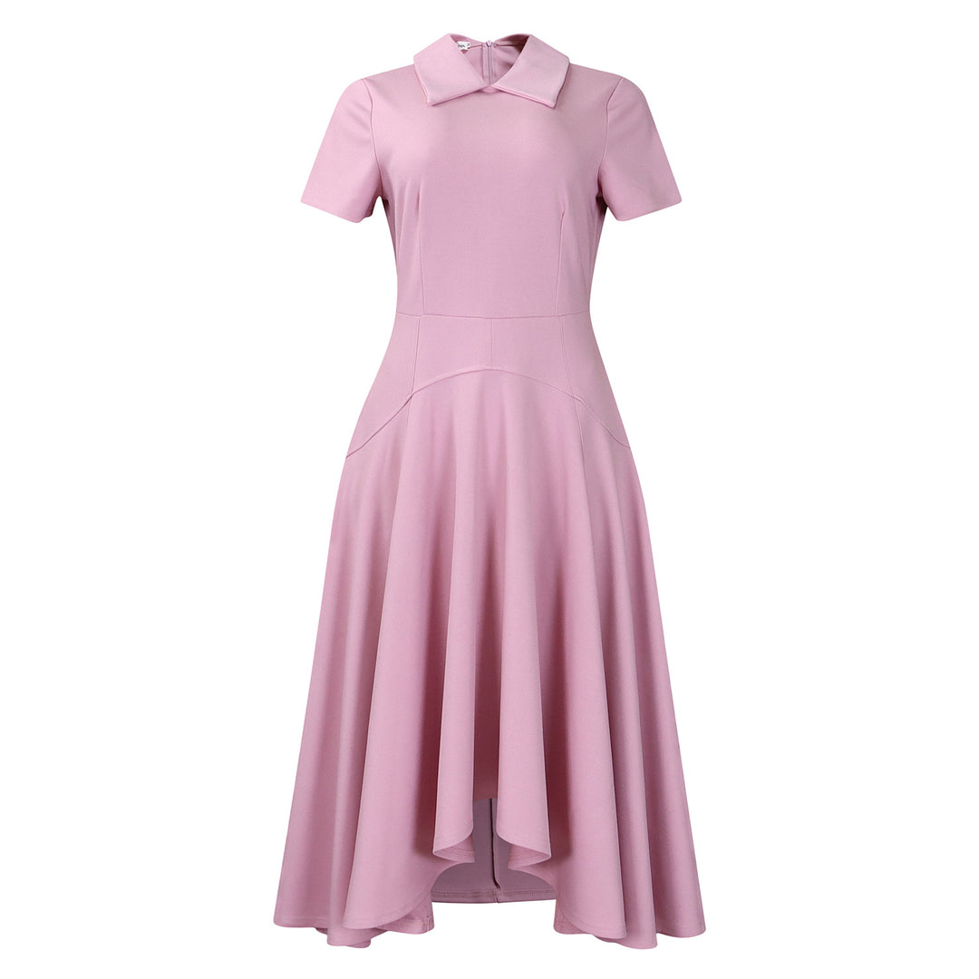 Dame Midikjole med afslappet polokrave og elegant svaj Stilla