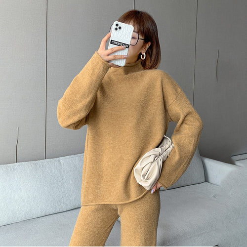 Femme Cozy Knit Lounge Sæt Stilla