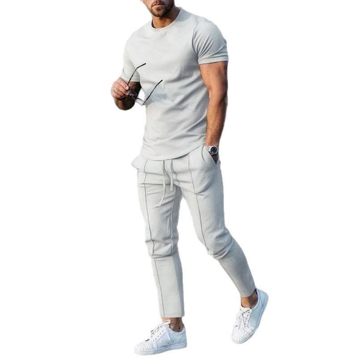Herrer afslappet fritidsoutfit med elastisk talje og behagelige lommer Stilla