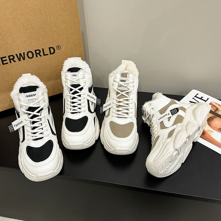 Dame Høj Varme-Sneakers med hyggeligt Inderfôr og skridsikker Sål Stilla