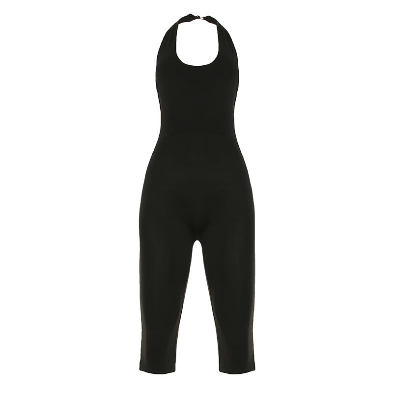 Dame kropsnær jumpsuit med dyb rygudskæring og rent design Skovae