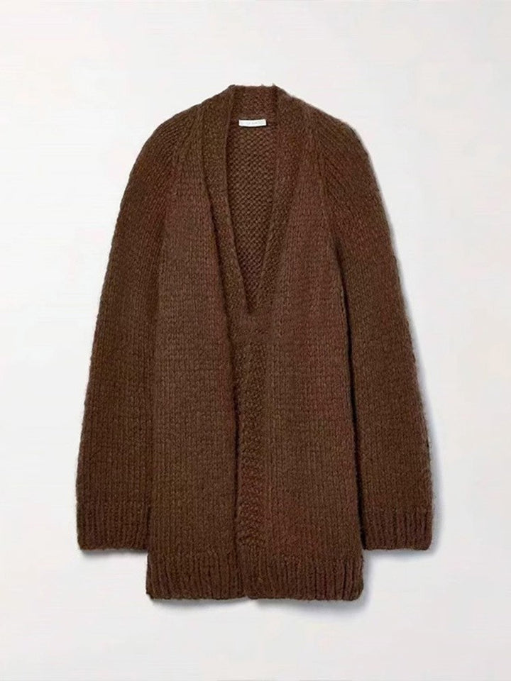 Dame blød oversized strik cardigan i høj kvalitets materiale med afslappet snit Stilla