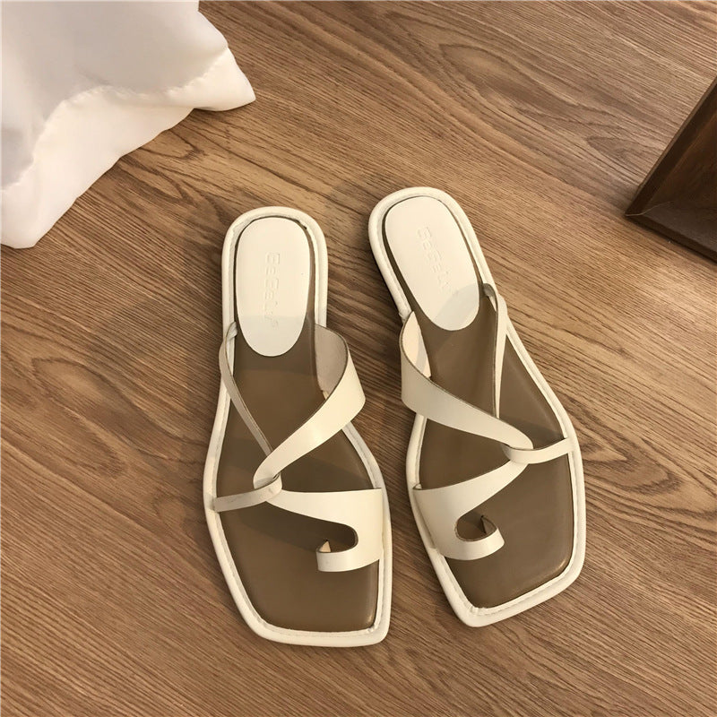 Dame elegante krydsrem slide sandaler Stilla
