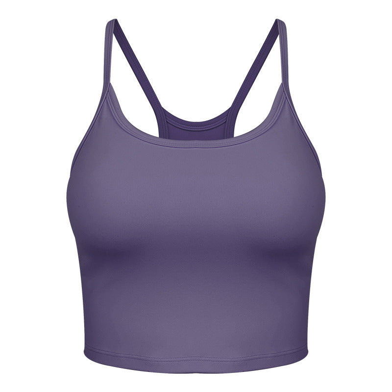 Dame Sporty Crop-Top med elegant Racerback-design og højelastisk materiale Stilla