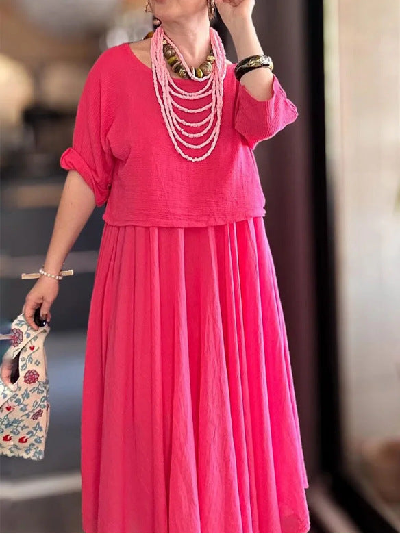 Dame Relaxed Fit Maxi Kjole Stilla