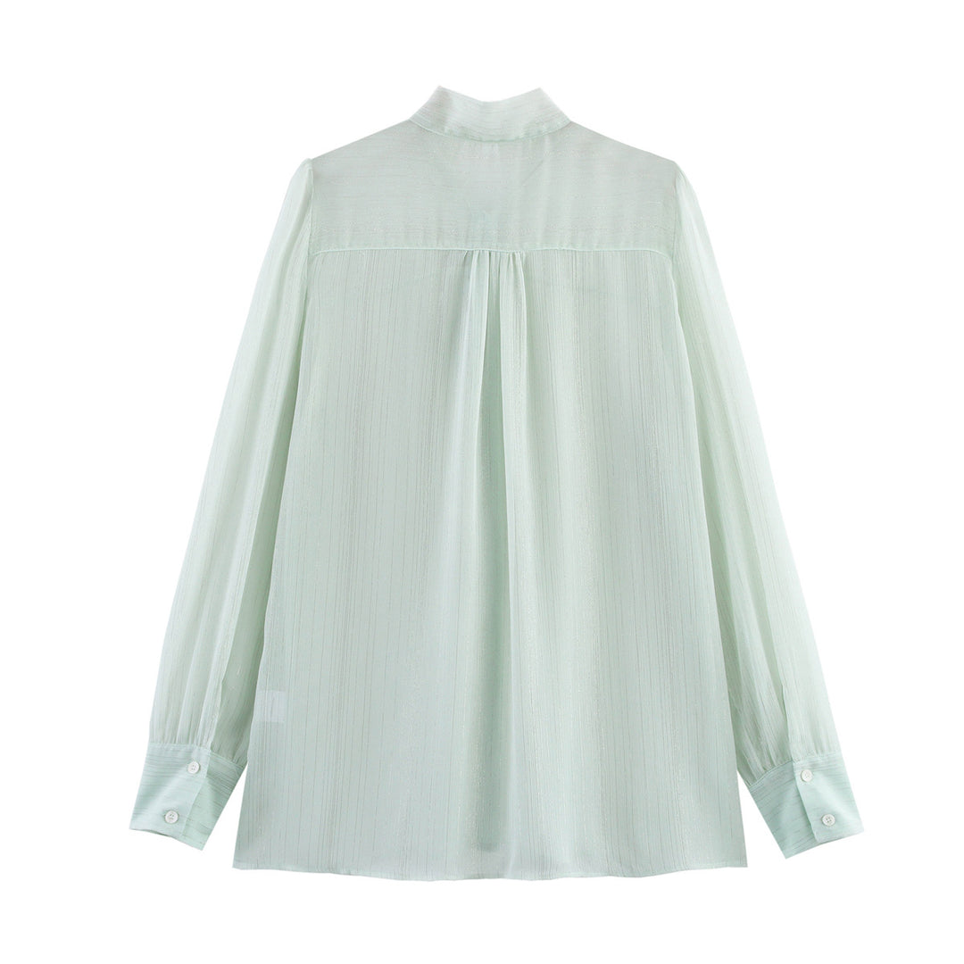 Femme Chiffon Slangebånd Bluse Stilla